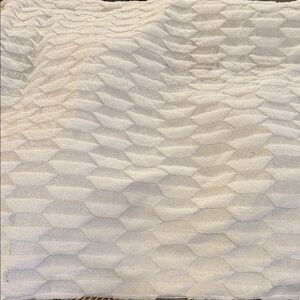 Celebrity Home Cream Textured Fabric Throw